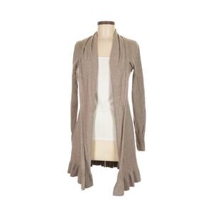 Milano wool blend cardigan sweater duster Womens Small Tan Office Professional